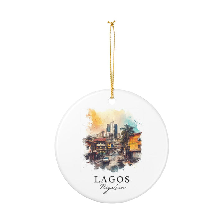 Lagos Nigeria Ornament: Unique Lagos Nigeria Souvenir, Lagos Nigeria Xmas Decor, and Authentic Lagos Nigeria Gift