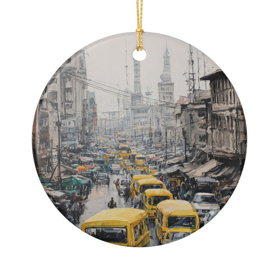 Lagos Nigeria Ornament: Unique Lagos Nigeria Souvenir, Lagos Nigeria Xmas Decor, and Authentic Lagos Nigeria Gift