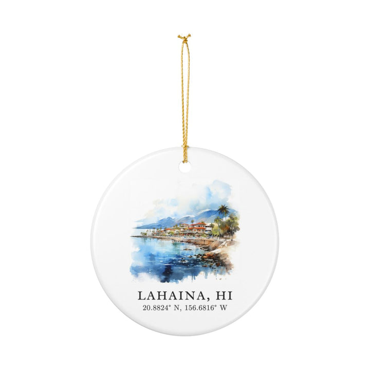 Lahaina Hawaii Ornament: Unique Lahaina Souvenir, Lahaina Hawaii Xmas Decor, and Authentic Lahaina Gift