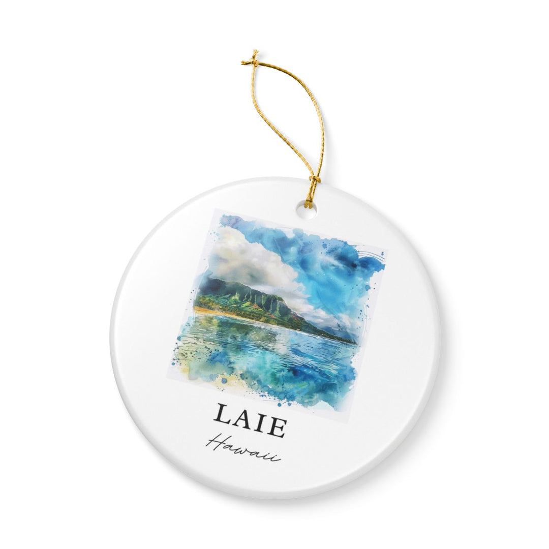 Laie Hawaii Ornament: Unique Laie Souvenir, Laie Hawaii Xmas Decor, and Authentic Laie Gift