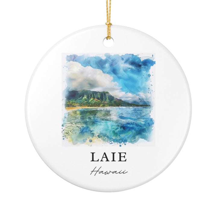 Laie Hawaii Ornament: Unique Laie Souvenir, Laie Hawaii Xmas Decor, and Authentic Laie Gift