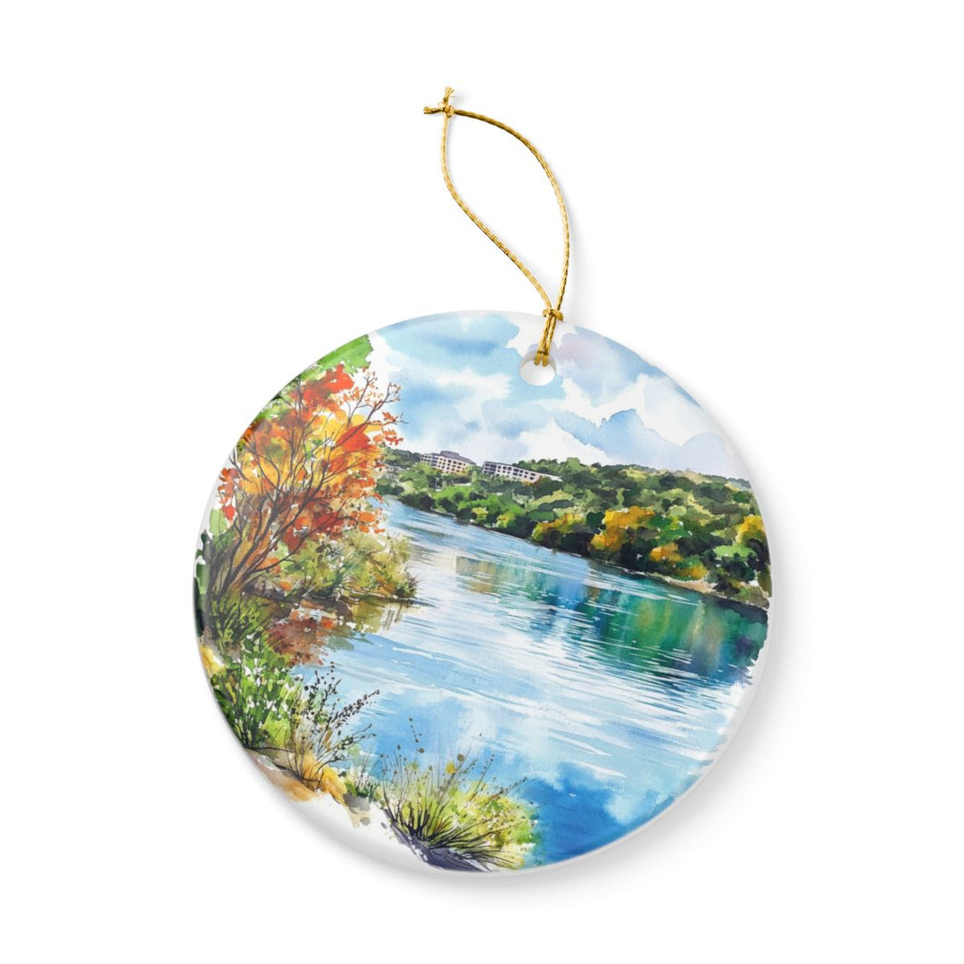 Lake Austin Texas USA Ornament: Unique Lake Austin Souvenir, Lake Austin Texas Xmas Decor, and Authentic Lake Austin Gift