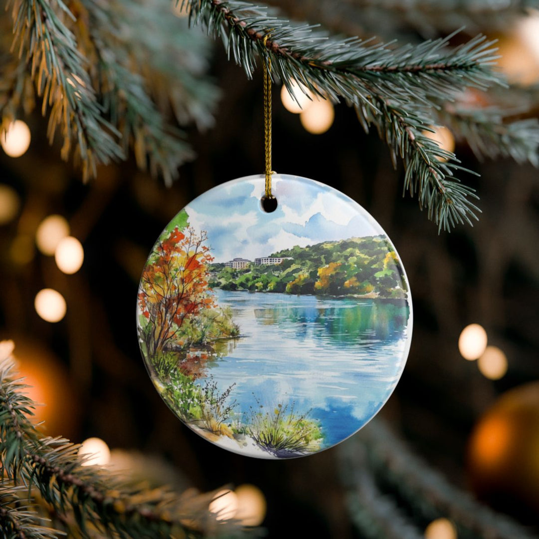 Lake Austin Texas USA Ornament: Unique Lake Austin Souvenir, Lake Austin Texas Xmas Decor, and Authentic Lake Austin Gift