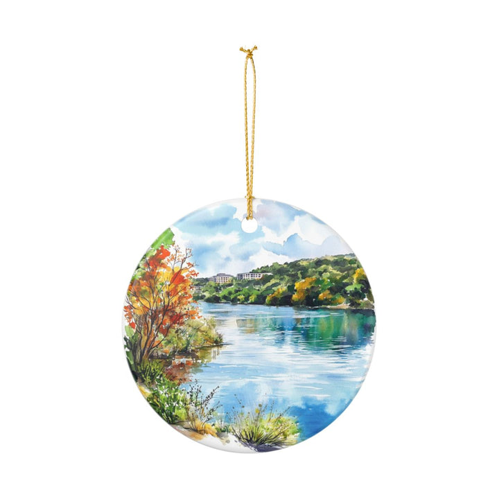 Lake Austin Texas USA Ornament: Unique Lake Austin Souvenir, Lake Austin Texas Xmas Decor, and Authentic Lake Austin Gift