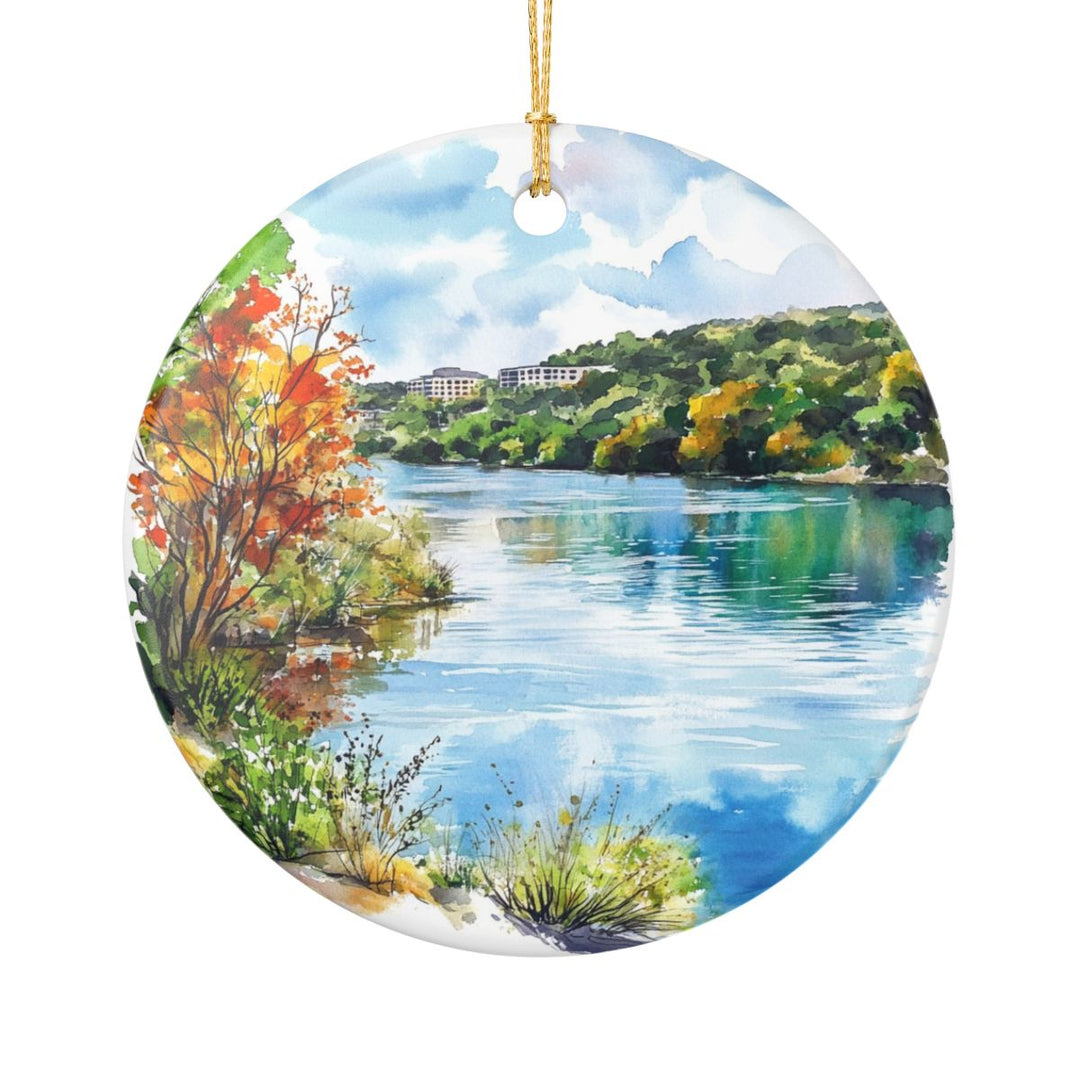 Lake Austin Texas USA Ornament: Unique Lake Austin Souvenir, Lake Austin Texas Xmas Decor, and Authentic Lake Austin Gift