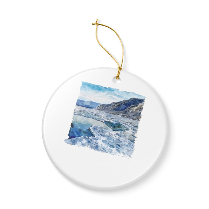 Lake Baikal Ornament: Unique Lake Baikal Souvenir, Lake Baikal Xmas Decor, and Authentic Lake Baikal Gift