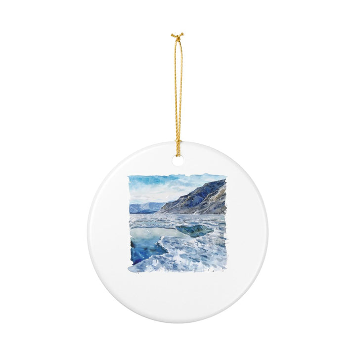 Lake Baikal Ornament: Unique Lake Baikal Souvenir, Lake Baikal Xmas Decor, and Authentic Lake Baikal Gift