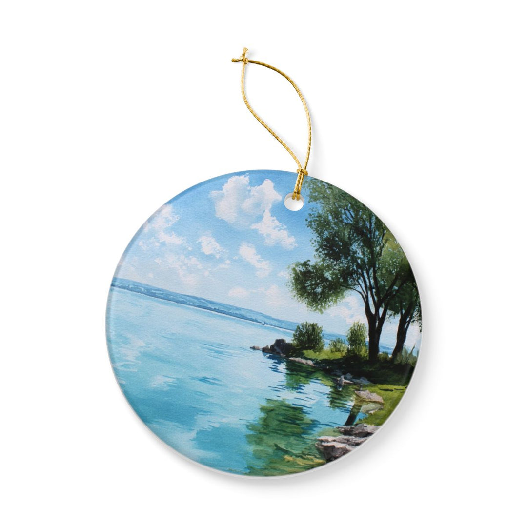 Lake Balaton Hungary Ornament: Unique Lake Balaton Souvenir, Lake Balaton Hungary Xmas Decor, and Authentic Lake Balaton Gift