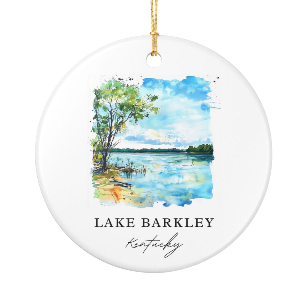Lake Barkley Kentucky USA Ornament: Unique Lake Barkley Souvenir, Lake Barkley Kentucky Xmas Decor, and Authentic Lake Barkley Gift