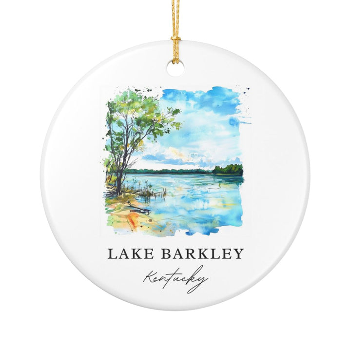 Lake Barkley Kentucky USA Ornament: Unique Lake Barkley Souvenir, Lake Barkley Kentucky Xmas Decor, and Authentic Lake Barkley Gift