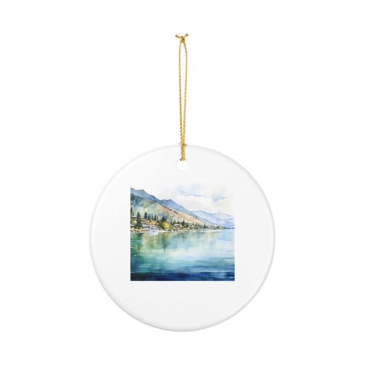 Lake Chelan Washington Ornament: Unique Lake Chelan Washington Souvenir, Lake Chelan Washington Xmas Decor, and Authentic Lake Chelan Washington Gift