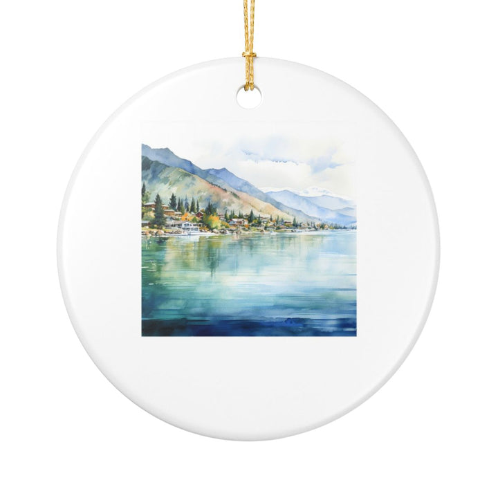 Lake Chelan Washington Ornament: Unique Lake Chelan Washington Souvenir, Lake Chelan Washington Xmas Decor, and Authentic Lake Chelan Washington Gift