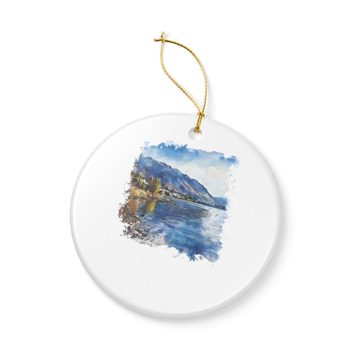 Lake Chelan Washington Ornament: Unique Lake Chelan Washington Souvenir, Lake Chelan Washington Xmas Decor, and Authentic Lake Chelan Washington Gift