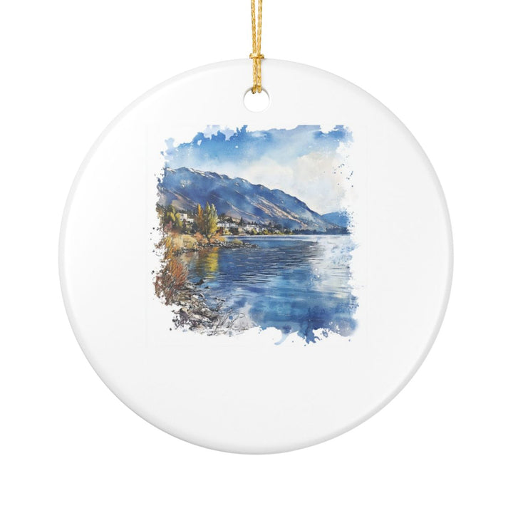 Lake Chelan Washington Ornament: Unique Lake Chelan Washington Souvenir, Lake Chelan Washington Xmas Decor, and Authentic Lake Chelan Washington Gift