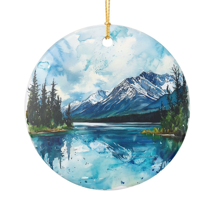 Lake Clark Alaska USA Ornament: Unique Lake Clark Souvenir, Lake Clark Alaska Xmas Decor, and Authentic Lake Clark Gift