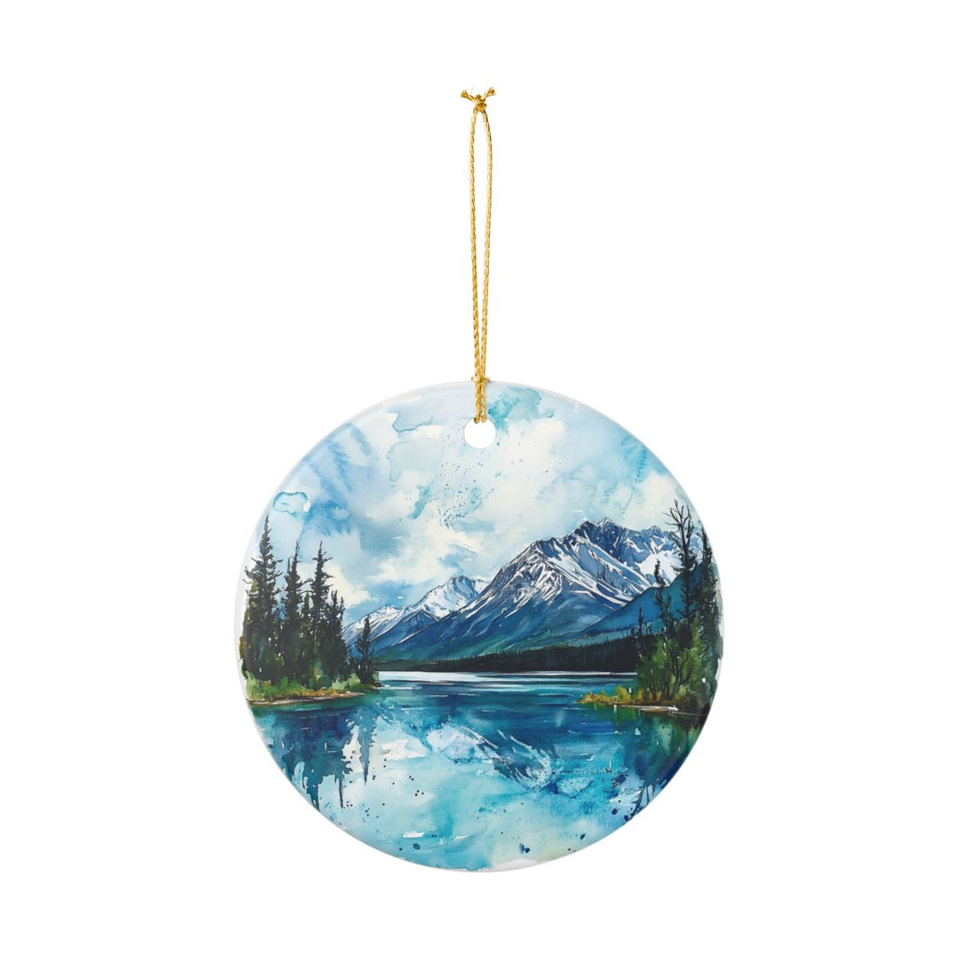 Lake Clark Alaska USA Ornament: Unique Lake Clark Souvenir, Lake Clark Alaska Xmas Decor, and Authentic Lake Clark Gift