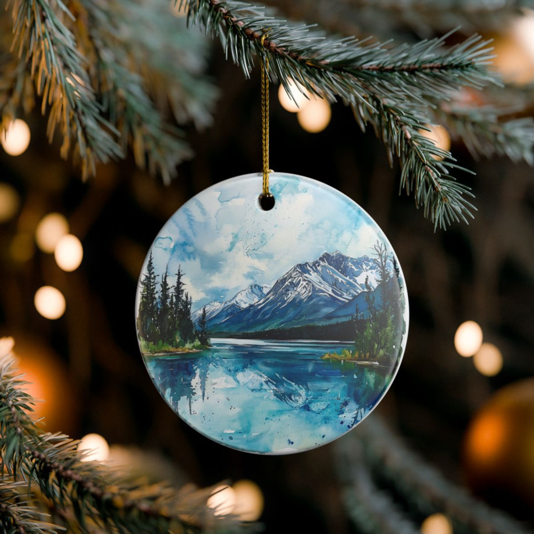 Lake Clark Alaska USA Ornament: Unique Lake Clark Souvenir, Lake Clark Alaska Xmas Decor, and Authentic Lake Clark Gift