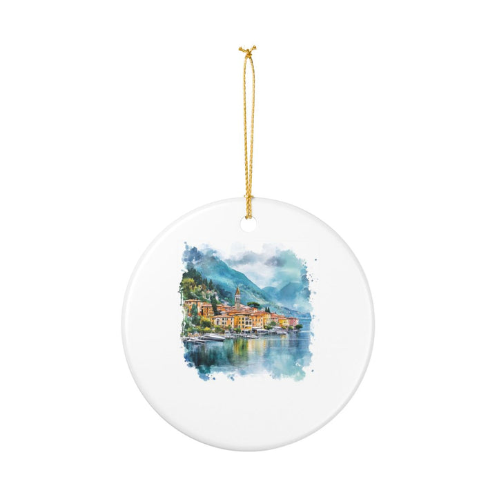 Lake Como Italy Ornament: Unique Lake Como Souvenir, Lake Como Italy Xmas Decor, and Authentic Lake Como Gift
