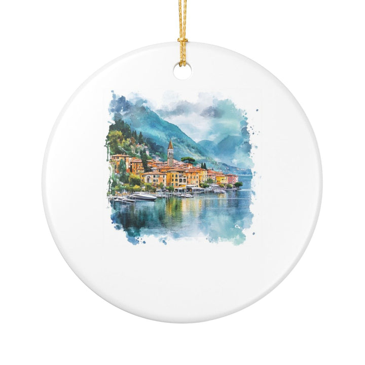 Lake Como Italy Ornament: Unique Lake Como Souvenir, Lake Como Italy Xmas Decor, and Authentic Lake Como Gift