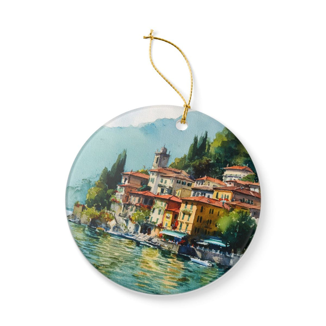 Lake Como Ornament: Unique Lake Como Souvenir, Lake Como Xmas Decor, and Authentic Lake Como Gift