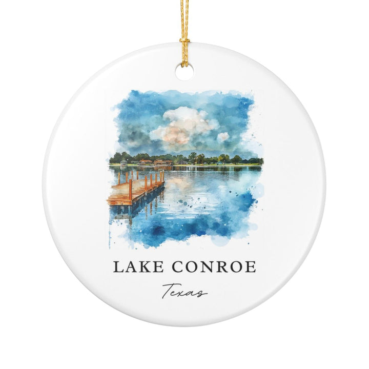 Lake Conroe Texas Ornament | Christmas Travel Souvenir Gift