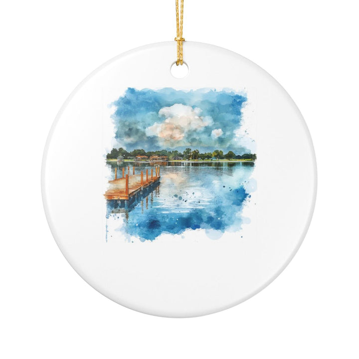 Lake Conroe Texas Ornament: Unique Lake Conroe Souvenir, Lake Conroe Texas Xmas Decor, and Authentic Lake Conroe Gift
