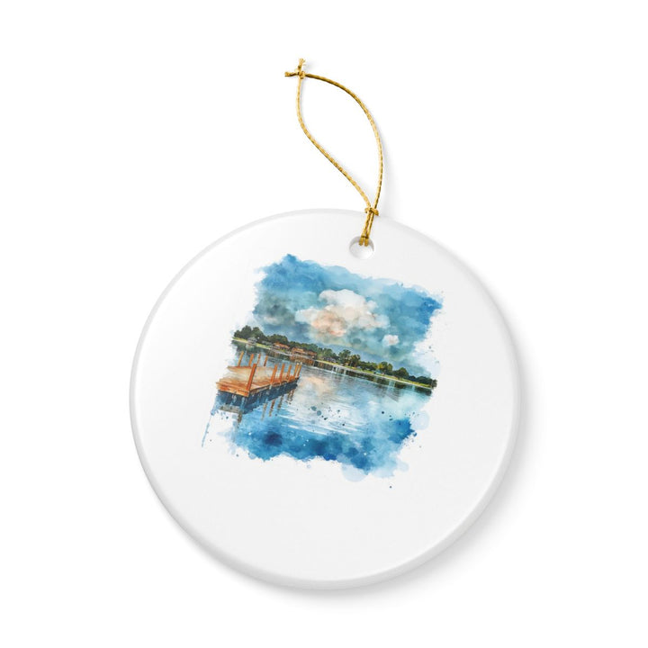 Lake Conroe Texas Ornament: Unique Lake Conroe Souvenir, Lake Conroe Texas Xmas Decor, and Authentic Lake Conroe Gift