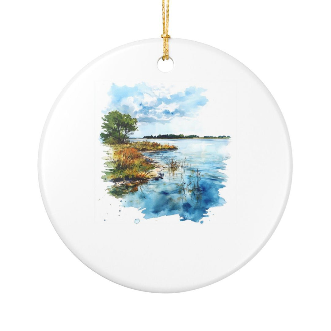 Lake Eufaula Oklahoma Ornament: Unique Lake Eufaula Souvenir, Lake Eufaula Oklahoma Xmas Decor, and Authentic Lake Eufaula Gift