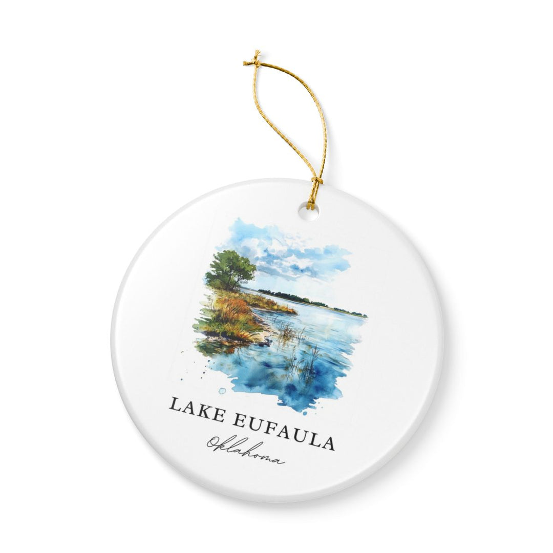 Lake Eufaula Oklahoma Ornament | Christmas Travel Souvenir Gift