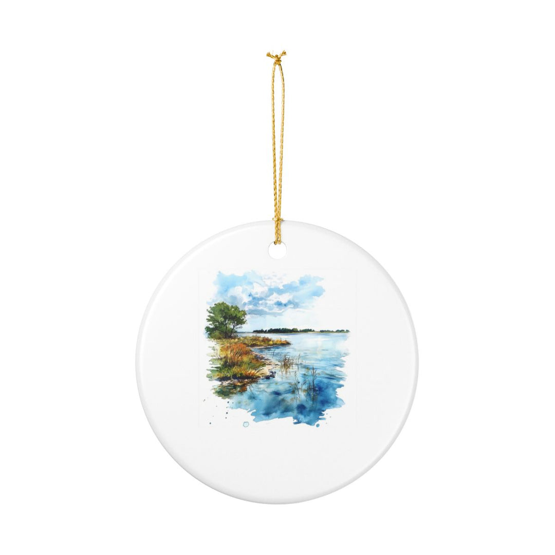 Lake Eufaula Oklahoma Ornament: Unique Lake Eufaula Souvenir, Lake Eufaula Oklahoma Xmas Decor, and Authentic Lake Eufaula Gift