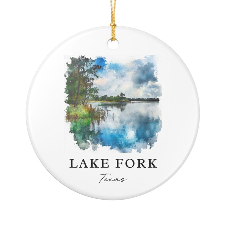 Lake Fork Texas USA Ornament: Unique Lake Fork Souvenir, Lake Fork Texas Xmas Decor, and Authentic Lake Fork Gift