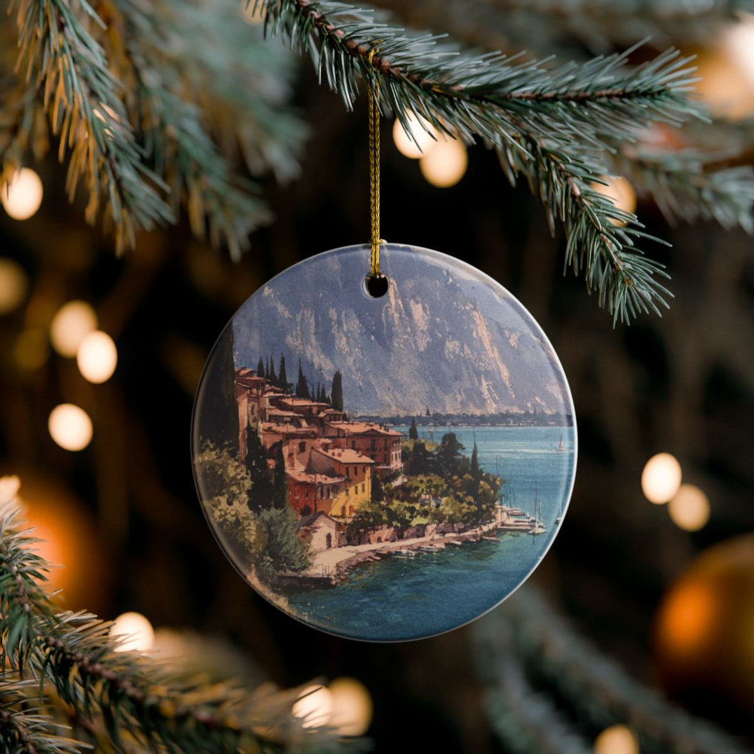 Lake Garda Ornament: Unique Lake Garda Souvenir, Lake Garda Xmas Decor, and Authentic Lake Garda Gift
