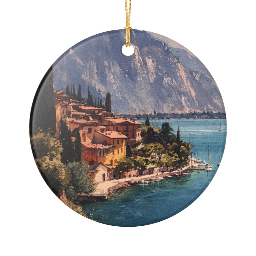 Lake Garda Ornament: Unique Lake Garda Souvenir, Lake Garda Xmas Decor, and Authentic Lake Garda Gift