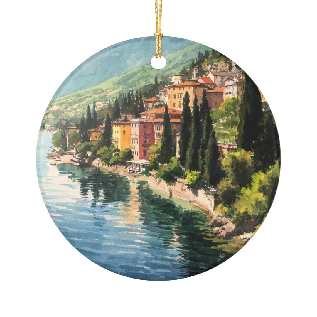 Lake Garda Ornament: Unique Lake Garda Souvenir, Lake Garda Xmas Decor, and Authentic Lake Garda Gift