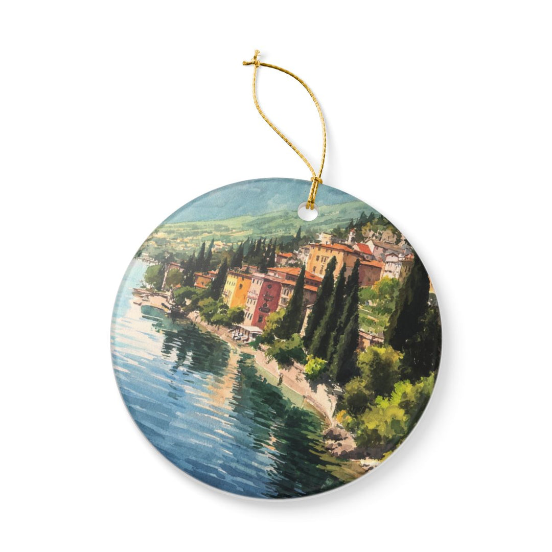 Lake Garda Ornament: Unique Lake Garda Souvenir, Lake Garda Xmas Decor, and Authentic Lake Garda Gift