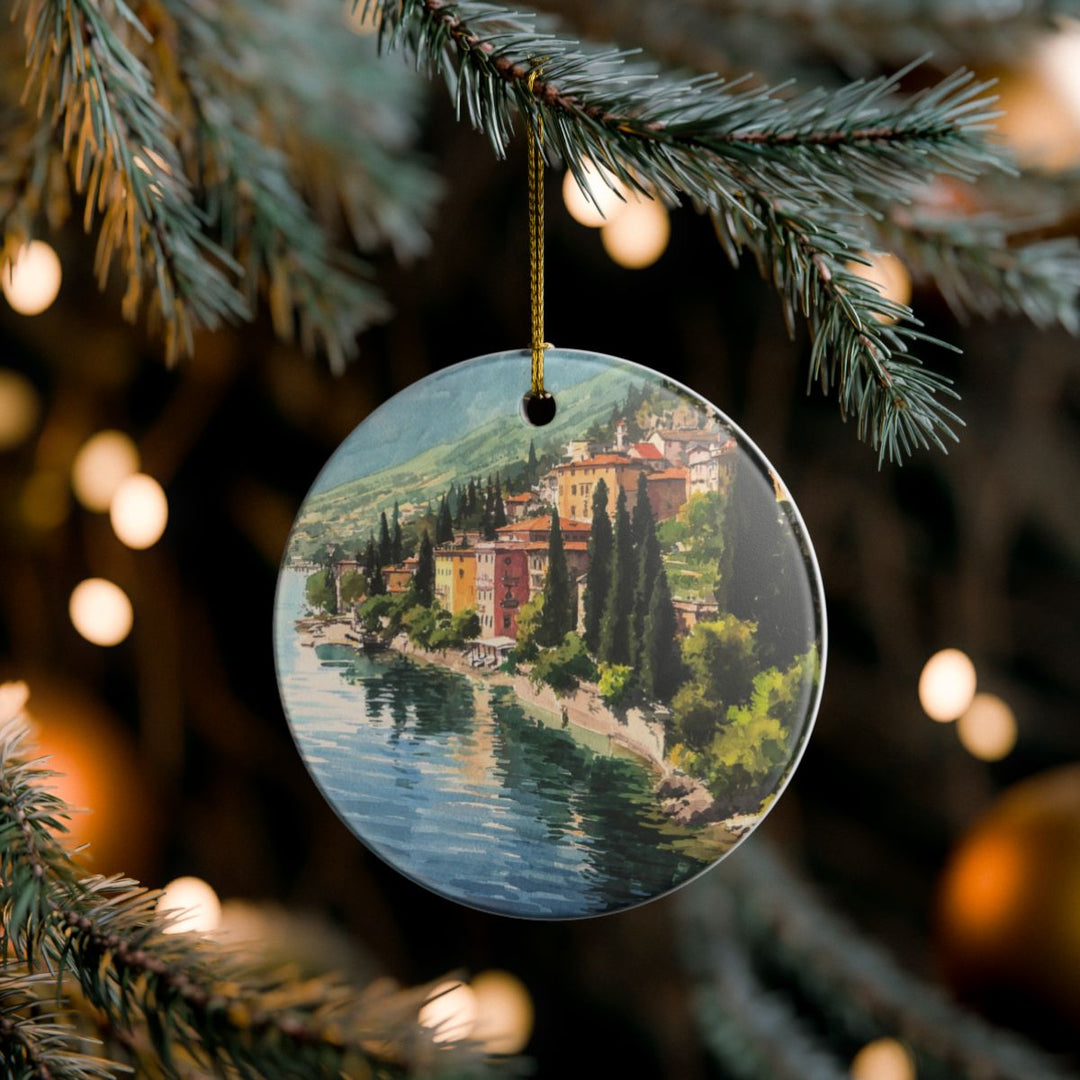 Lake Garda Ornament: Unique Lake Garda Souvenir, Lake Garda Xmas Decor, and Authentic Lake Garda Gift
