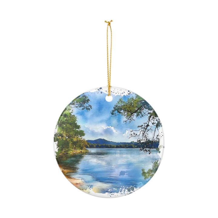 Lake Guntersville Alabama USA Ornament: Unique Lake Guntersville Souvenir, Lake Guntersville Alabama Xmas Decor, and Authentic Lake Guntersville Gift