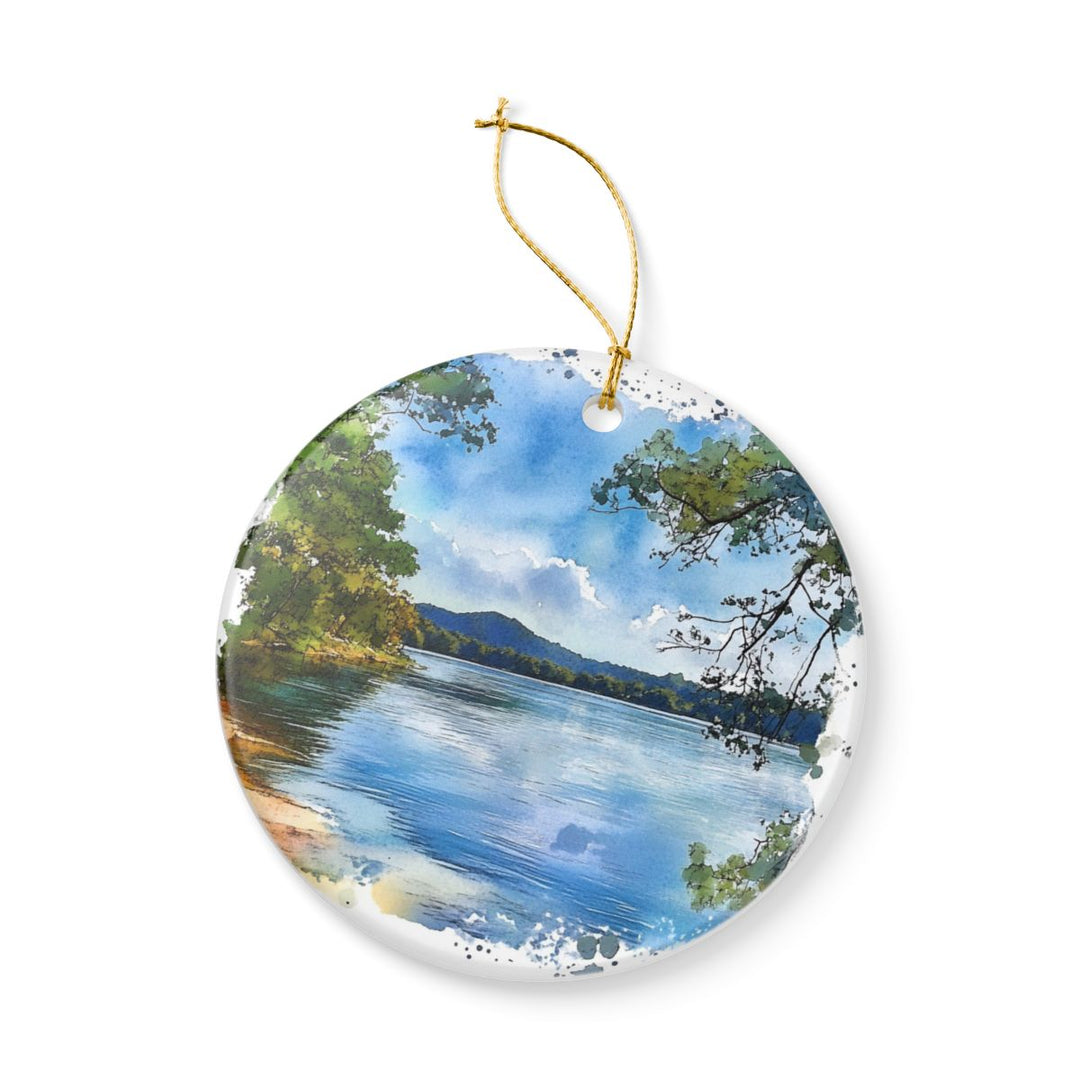 Lake Guntersville Alabama USA Ornament: Unique Lake Guntersville Souvenir, Lake Guntersville Alabama Xmas Decor, and Authentic Lake Guntersville Gift