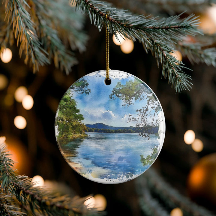 Lake Guntersville Alabama USA Ornament: Unique Lake Guntersville Souvenir, Lake Guntersville Alabama Xmas Decor, and Authentic Lake Guntersville Gift