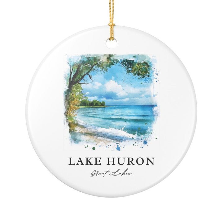 Lake Huron USA Ornament | Christmas Travel Souvenir Gift