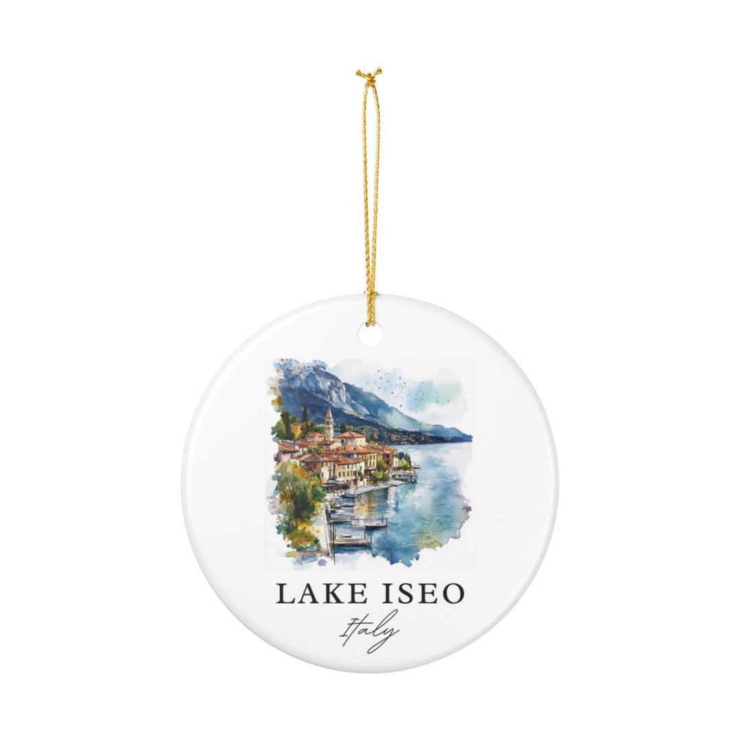 Lake Iseo Italy Ornament: Unique Lake Iseo Souvenir, Lake Iseo Italy Xmas Decor, and Authentic Lake Iseo Gift