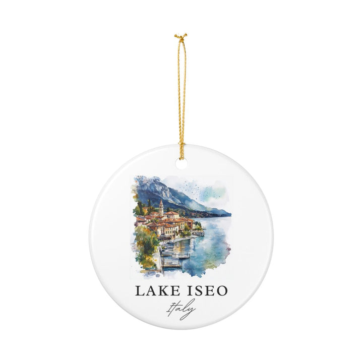 Lake Iseo Italy Ornament: Unique Lake Iseo Souvenir, Lake Iseo Italy Xmas Decor, and Authentic Lake Iseo Gift