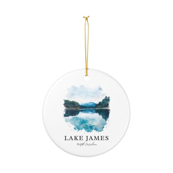 Lake James North Carolina Ornament: Unique Lake James Souvenir, Lake James North Carolina Xmas Decor, and Authentic Lake James Gift