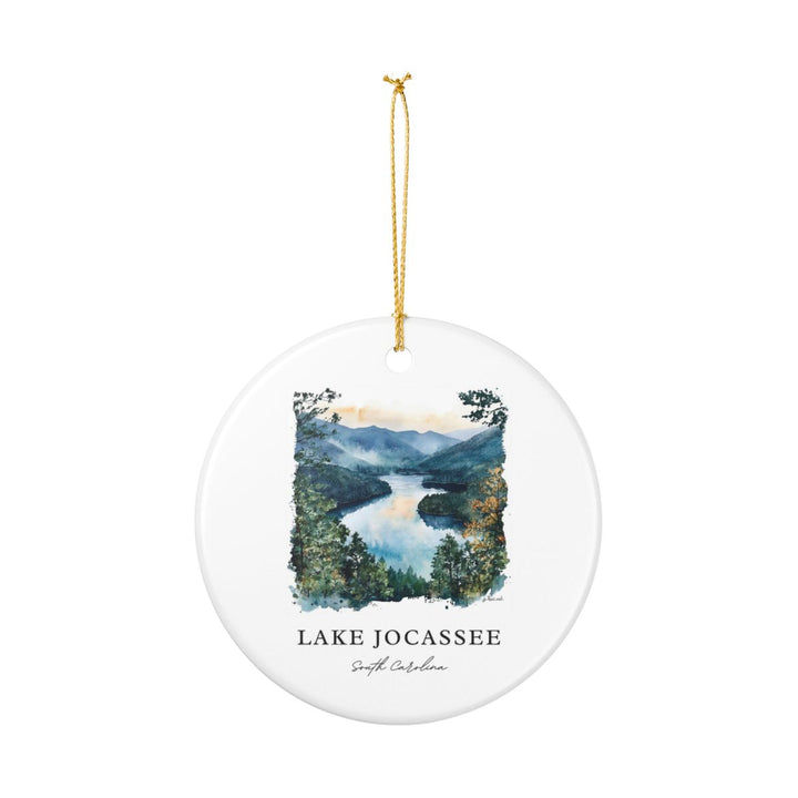 Lake Jocassee South Carolina USA Ornament: Unique Lake Jocassee Souvenir, Lake Jocassee South Carolina Xmas Decor, and Authentic Lake Jocassee Gift