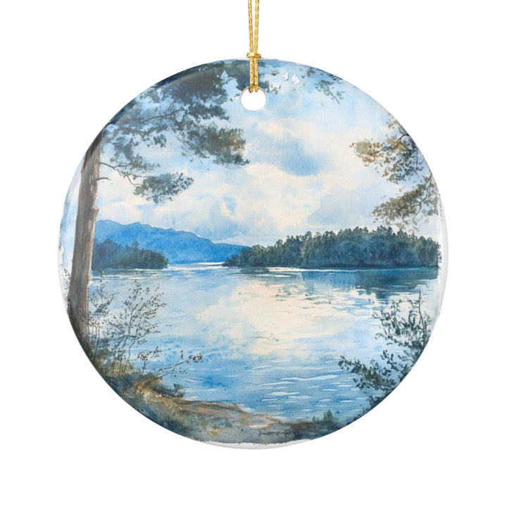 Lake Keowee South Carolina Ornament: Unique Lake Keowee Souvenir, Lake Keowee South Carolina Xmas Decor, and Authentic Lake Keowee Gift