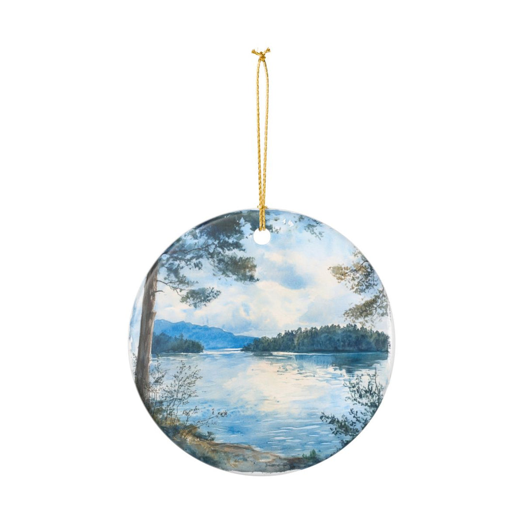Lake Keowee South Carolina Ornament: Unique Lake Keowee Souvenir, Lake Keowee South Carolina Xmas Decor, and Authentic Lake Keowee Gift