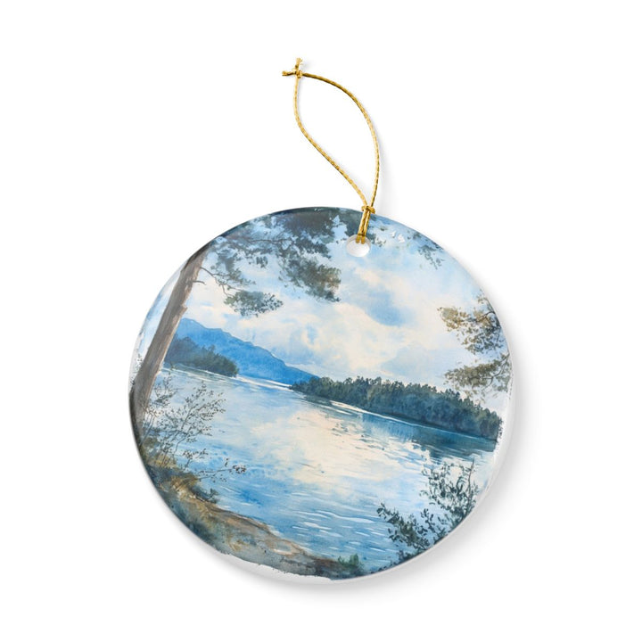 Lake Keowee South Carolina Ornament: Unique Lake Keowee Souvenir, Lake Keowee South Carolina Xmas Decor, and Authentic Lake Keowee Gift