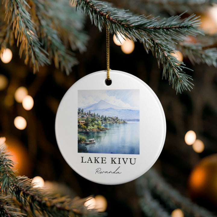 Lake Kivu Rwanda Ornament: Unique Lake Kivu Rwanda Souvenir, Lake Kivu Rwanda Xmas Decor, and Authentic Lake Kivu Rwanda Gift