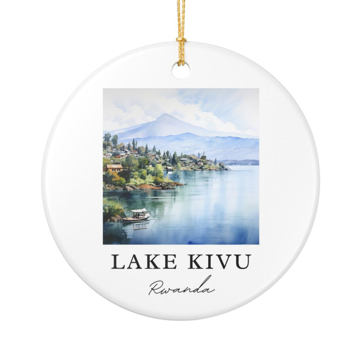 Lake Kivu Rwanda Ornament: Unique Lake Kivu Rwanda Souvenir, Lake Kivu Rwanda Xmas Decor, and Authentic Lake Kivu Rwanda Gift