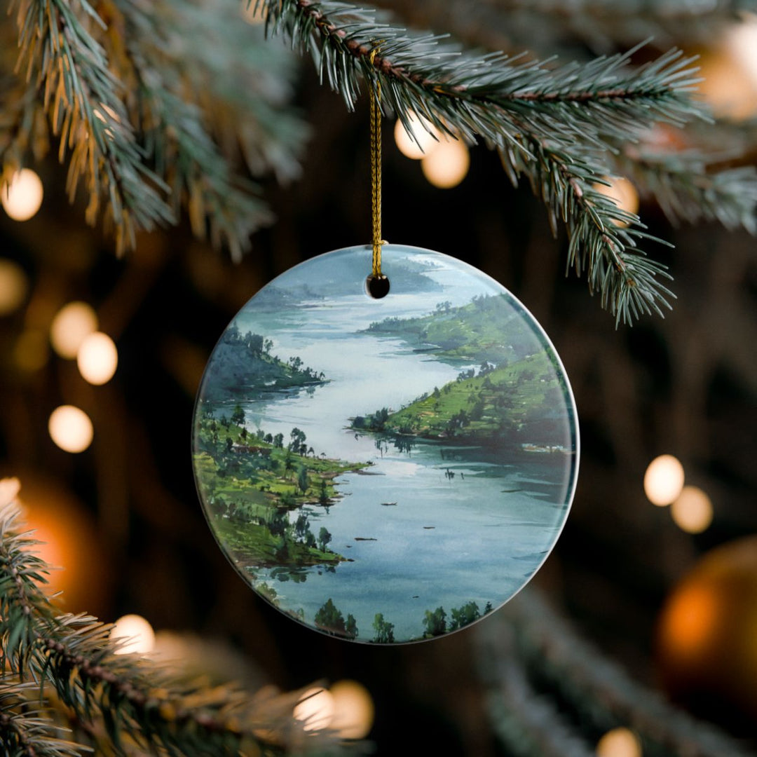Lake Kivu Rwanda Ornament: Unique Lake Kivu Rwanda Souvenir, Lake Kivu Rwanda Xmas Decor, and Authentic Lake Kivu Rwanda Gift